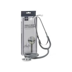 Medline Single-Head Stethoscope, Gray, 1 EA (MDS926102)