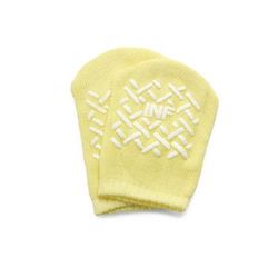 Medline Single-Tread Patient Slippers, Yellow, Infant, 48/CS (MDT211218I)