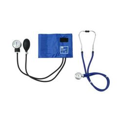 Medline Sphygmomanometer/Sprague Rappaport Stethoscope Combo Kit, Blue, 1 EA (MDS9124)