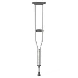 Medline Standard Steel Push-Button Crutches, Youth, 350 lb. Capacity, 6/CS (MDS80536S)
