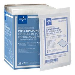 Medline Sterile Post-Op Gauze Sponge, 4" x 3", 50/BX (NON21441Z)