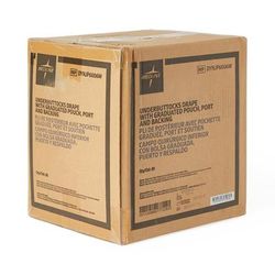Medline Sterile Underbuttocks Drape with Graduations and Pouch, Port, 20/CS (DYNJP6006W)