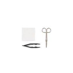 Medline Suture Removal Tray with Wire Metal Littauer Scissors, 12/CS (MDS707555Z)