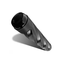 Infinite Product Solutions 12in Redirect Compensator w/Storage Cap Black Anodize Knurled SRS-12IN-SPRL-BAK-CR