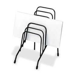 Fellowes Wire Step File Jr. - 6 Compartment(S) - 7.8" X 4.4" X 6.5" - Desktop - Black - Steel - 1Each