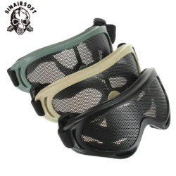 Tactical Hunting Airsoft Shooting Shockproof Goggles Outdoor Sports Metal Mesh Goggles