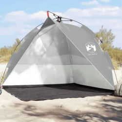 Quick Release Waterproof Beach Tent in Grey - Lightweight Sun Shelter for Outdoor Activities