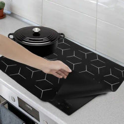 Tapis de protection pour plaque de cuisson à Induction, résistant à la chaleur, pour table de cuisson à Induction, antidérapant, couverture pour cuisinière à Induction, protection contre les rayures