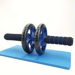TEMU Dual-wheel Ab Roller - Strength & Muscle Training Device, Abs Material, Ideal For Home Fitness Enthusiasts