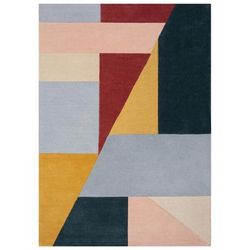 Tappeto da salotto moderno in lana multicolore 200x290 cm