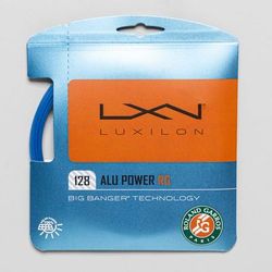 Luxilon ALU Power 16L (1.28) Roland Garros Blue/White Tennis String Packages
