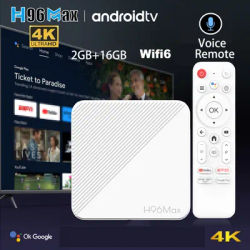 H96 MAX Android 10 TV Box Allwinner H313 with 4K HDR 2.4G 5G wifi6 8GB 16GB