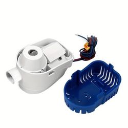 TEMU 1100gph 12v Automatic Submersible Bilge Pump - Quickly Removes Water From Boats, Yachts, Motors, Seaplanes, And Houseboats, Featuring A Built-in Automatic Float Switch, Without Battery