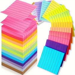 TEMU Pop Up Sticky Notes 3x3 Inch - 14 Pack Lined Self-stick Memo Pads With , Square Shape, 50 Sheets Per Pad For Office, School, Home