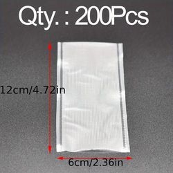 TEMU 200pcs Of Bait Dissolvable Bags Made Of Pva For Fishing Bait Packaging.