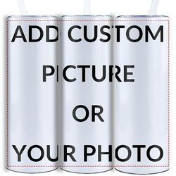 TEMU 1pc Personalized 20oz Stainless Steel With Straw And Lid, Custom Photo Uv Printed Insulated Travel Cup, Reusable, Only, Ideal Gift For Family, Girlfriend, Fiance, Wedding, Colleagues