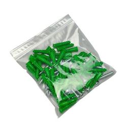 LK Packaging F20415 Zipper Seal Top Bag - 15"L x 4"W, 2 mil LDPE, Clear