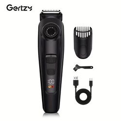 TEMU Electric Beard Trimmer, Men's Hair Trimmer, Adjustable Hair Trimmer, Display, Usb Rechargeable Beard Trimmer, Used For Hair And Beard Trimming, Father's Day Gift