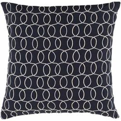 Armitage 13" x 19" Modern Cotton Gray/Ink Blue/Ivory/Slate/Teal/Slate Blue Lumbar Pillow - Boutique Rugs