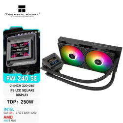 Thermalright FW 240 SE ARGB All-in-One Water Cooler 2-inch IPS LCD Liquid CPU Cooler supports LGA1851/1700 AMD AM4/AM5