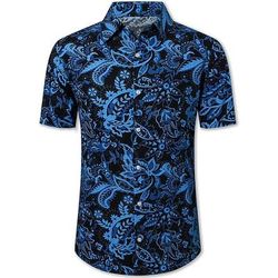 Retrò Vintage Anni '70 Camicia Camicia Aloha Hippie Paisley Costume Per uomo Vacanza Feste Parata dell'Orgoglio Adulti Camicia