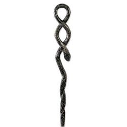 Owo,'Snake Design Decorative African Walking Stick Carved by Hand'