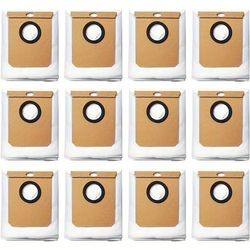 TEMU 12pcs Replacement Dust Bags For L60 Ses/l50 Ses Hybrid Robot Vacuum With Self Empty Station, Compatible With Haier H9+, Conga 9090 Ai Vacuum Cleaner, Cloth Dusting Brush Attachment