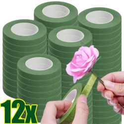 12/1 rouleaux de rubans floraux pour Bouquet vert, papier d'emballage auto-adhésif pour étamines, décor de fleurs pour bricolage, accessoires de fête de mariage pour fleuriste