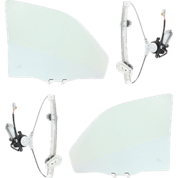 JC Whitney Door Glass, Front, Driver & Passenger Side, 1-year unlimited-mileage warranty KIT-063017-35