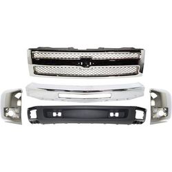 Replacement Grille Assembly Plastic Chrome Grille, 1-year unlimited-mileage warranty KIT-050717-88