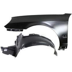 Replacement Fender Steel Primed, Front, Driver Side, 1-year unlimited-mileage warranty KIT-080817-178