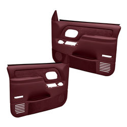 Coverlay Door Trim Panel Maroon Replacement Series, Front, Driver & Passenger Side, Lifetime limited warranty 18-59F-MR