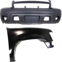Replacement Fender Steel Primed, Front, Passenger Side, 1-year unlimited-mileage warranty KIT-121717-66