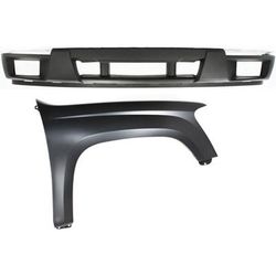 Replacement Fender Steel Primed, Front, Passenger Side, 1-year unlimited-mileage warranty KIT-121717-18