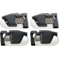 Replacement Interior Door Handle Silver, Front & Rear, Driver Passenger Side, 1-year unlimited-mileage warranty SET-REPMB462127-4