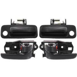 Replacement Exterior Door Handle Smooth Black, Front, Driver & Passenger Side, 1-year unlimited-mileage warranty KIT-050618-101