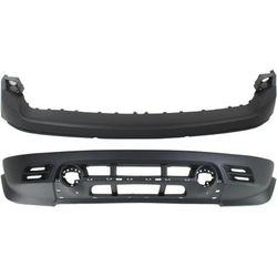 Replacement Bumper Cover Upper - Primed, Lower Textured, Front, & Lower, 1-year unlimited-mileage warranty SET-REPJ010314-2