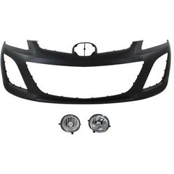 Replacement Bumper Cover Upper - Primed, Lower Textured, Front, 1-year unlimited-mileage warranty KIT-BCFL-0282