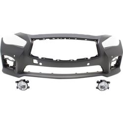 Replacement Bumper Cover Primed, Front, 1-year unlimited-mileage warranty KIT-BCFL-0773