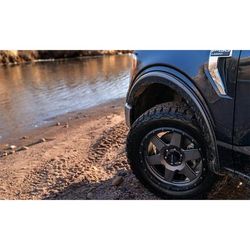 Bushwacker Fender Flares Plastic Black OE Style Series, Front, Driver and Passenger Side, 20131-02