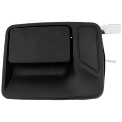 Replacement Exterior Door Handle Metal & Plastic Textured Black, Rear, Driver Side, 1-year unlimited-mileage warranty RF49150026
