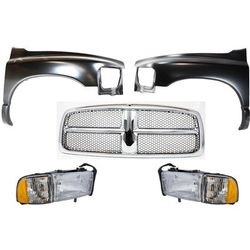 Replacement Fender Steel Primed, Front, Driver & Passenger Side, 1-year unlimited-mileage warranty KIT-022423-618