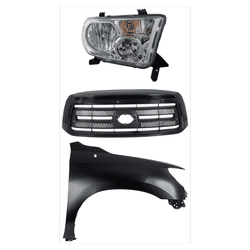 Replacement Grille Assembly Plastic Painted Black Grille, 1-year unlimited-mileage warranty KIT-031323-39601