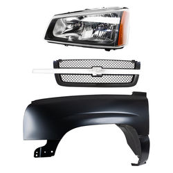 Replacement Fender Steel Primed, Front, Driver Side, 1-year unlimited-mileage warranty KIT-022123-11802
