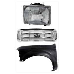 Replacement Grille Assembly Plastic Chrome Grille, 1-year unlimited-mileage warranty KIT-022423-56902