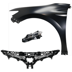 Replacement Fender Steel Primed, Front, Driver Side, 1-year unlimited-mileage warranty KIT-031323-13602