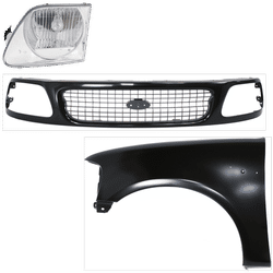 Replacement Fender Steel Primed, Front, Driver Side, 1-year unlimited-mileage warranty KIT-022423-85002