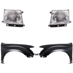 Replacement Fender Steel Primed, Front, Driver & Passenger Side, 1-year unlimited-mileage warranty KIT-031323-15603