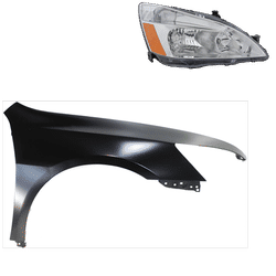 Replacement Fender Steel Primed, Front, Passenger Side, 1-year unlimited-mileage warranty KIT-030323-12304