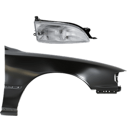 Replacement Fender Steel Primed, Front, Passenger Side, 1-year unlimited-mileage warranty KIT-031323-8304